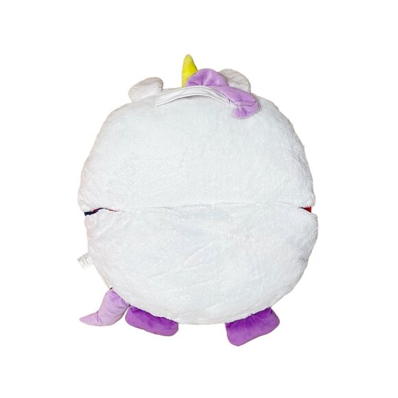 Happy Nappers Unicorn Sleepy Sack Medium — Rainbow Plush Toy Pillow - Picture 4 of 10